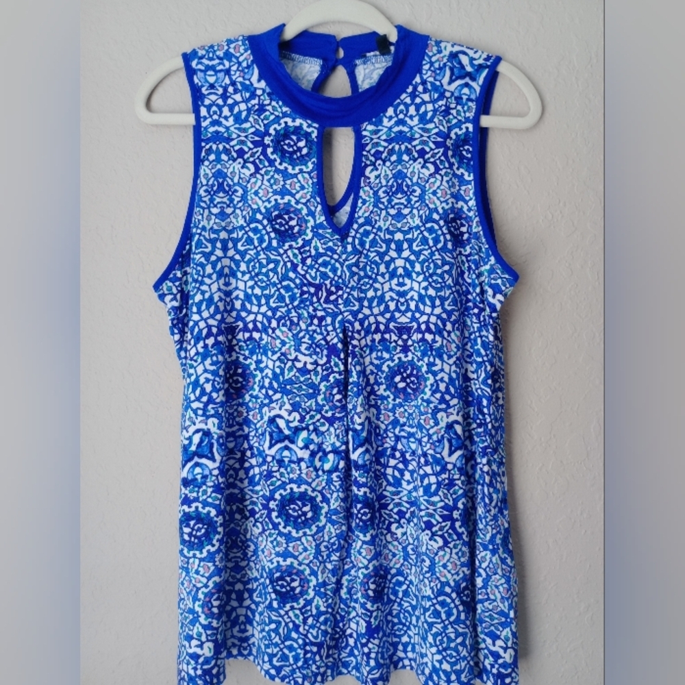 Cable & Gauge Women's Top With Geometric Prints Size XL